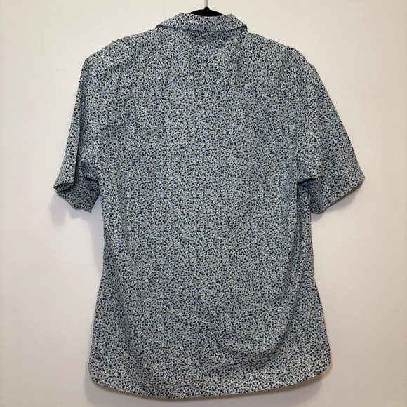 VanHeusen Studio Slim Fit Polo Shirt Size Large Blue Multicolor - Picture 6 of 6